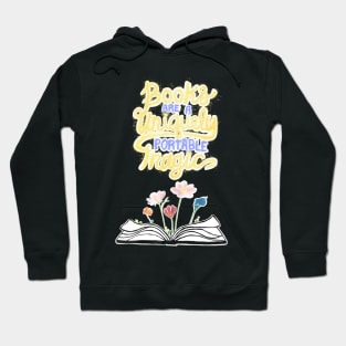 Books are unique portable magic - purple Hoodie